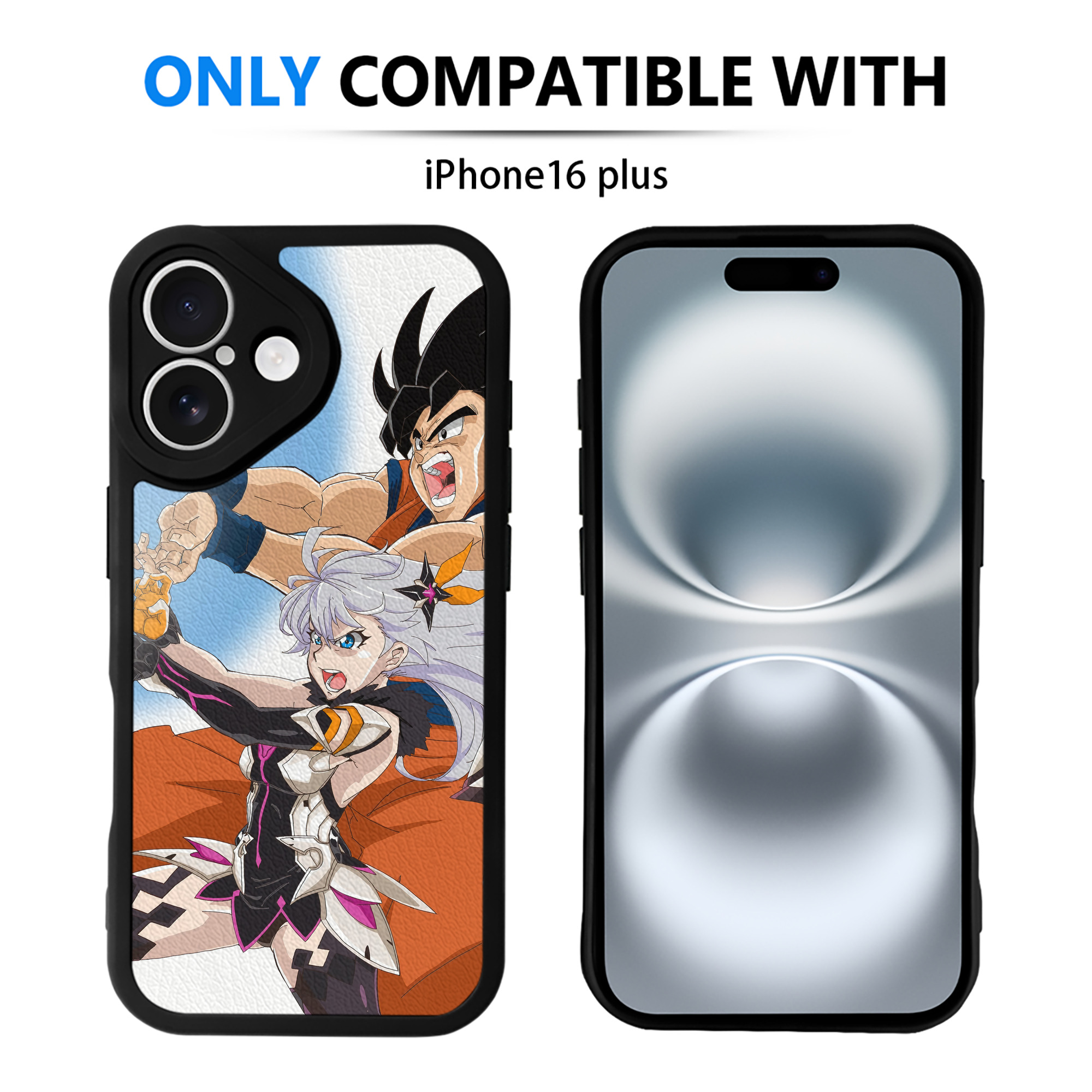 （画像用） ドラゴンボール DRAGON BALL 【iPhone 16シリーズ対応】シリコンスマホケース（レザー調） 材質：シリコン